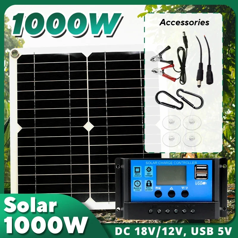 1000W Solar Panel Kit,12V Sola - Solar Panel Monocrystalline review and price